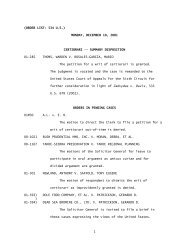 Order List - December 10, 2001 - FindLaw: Supreme Court Center