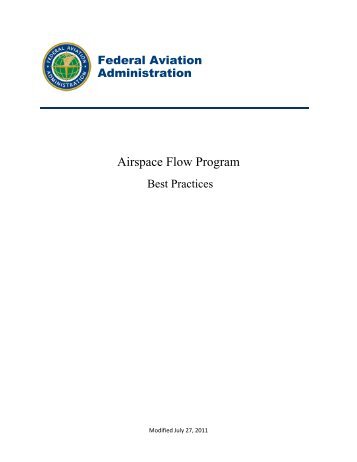 Airspace Flow Program - TFM Learning - FAA