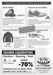 GRANDE LIQUIDATION Outdoor - Running - Foot ... - Top Ten Sport