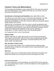 RULA - Rights Under The Lanterman Act - Supplement A - Disability ...