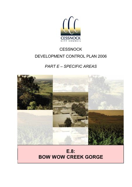 E.8: BOW WOW CREEK GORGE - Cessnock City Council