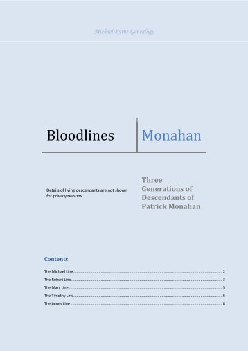 Bloodlines Monahan - Byrneseye.com
