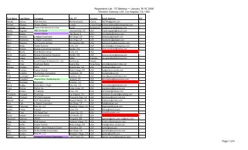 Registration List-June06 for web - APEX, Airline Passenger ...