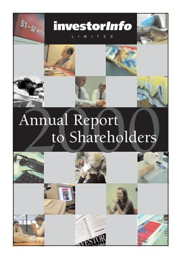 Annual Report 99/00 - InvestorInfo