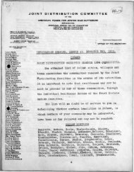Information Service, Letter 2., December 3rd, 1919 ... - JDC - Archives