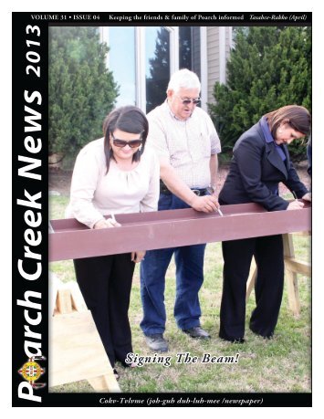 April 2013 Newsletter - The Poarch Band of Creek Indians