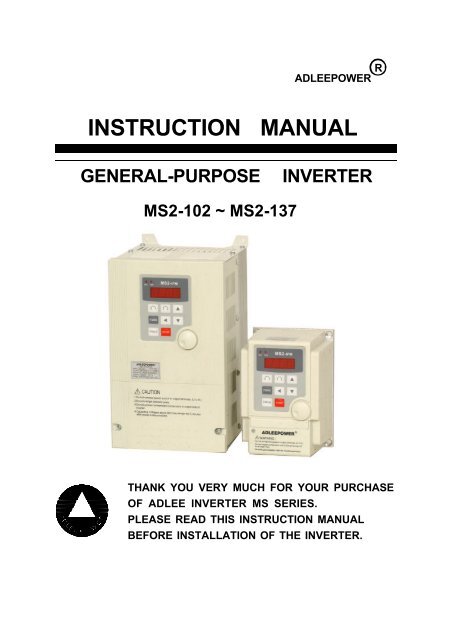 ms inverter - Adlee Powertronic Co., LTD