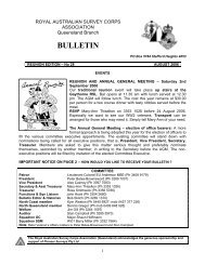 bulletin - Royal Australian Survey Corps