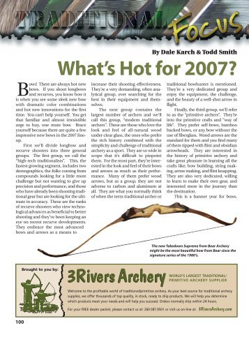 What's Hot for 2007? - Arrow Trade Magazine!