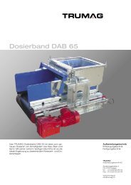 Dosierband DAB 65 - TRUMAG AG