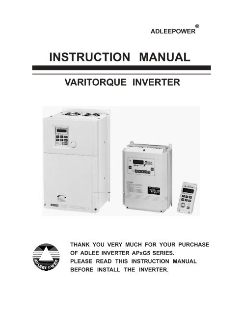 INSTRUCTION MANUAL - Valek SRL