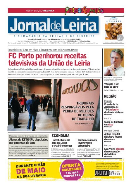 Jornal de Leiria - Balcão + simplificou vida aos cidadãos de Leiria