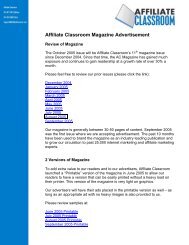 Affiliate Classroom Magazine Advertisement