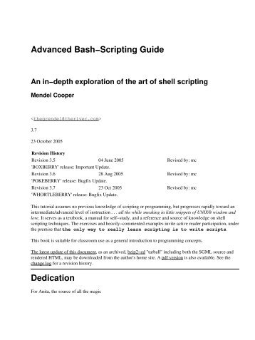 Bash Programming(pdf)