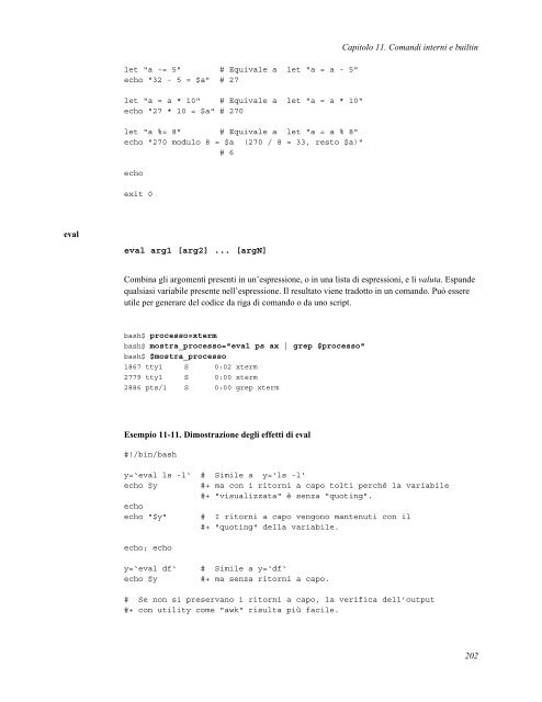 Guida avanzata di scripting Bash - Portale Posta DMI