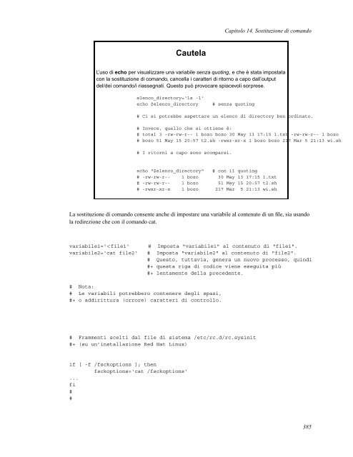 Guida avanzata di scripting Bash - Portale Posta DMI