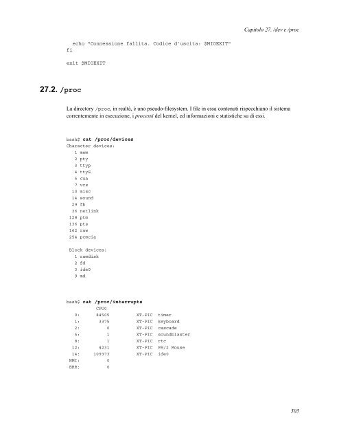 Guida avanzata di scripting Bash - Portale Posta DMI