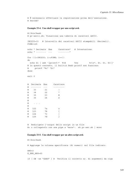 Guida avanzata di scripting Bash - Portale Posta DMI