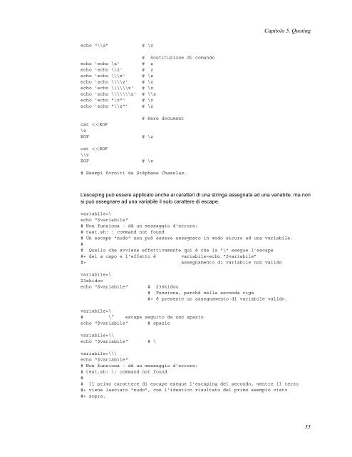 Guida avanzata di scripting Bash - Portale Posta DMI