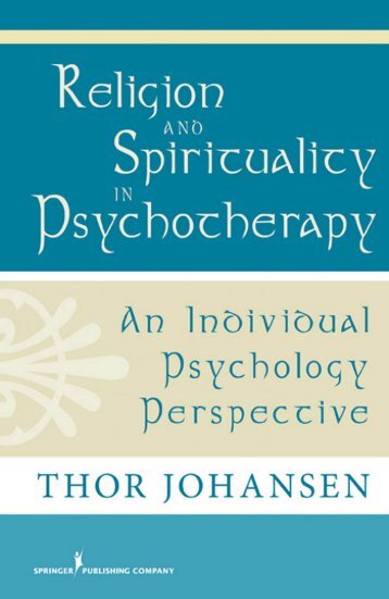 Religion and Spirituality in Psychotherapy - Springer Publishing