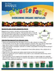 Overcoming Organics Obstacles - City of Barrie