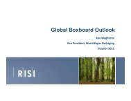 Global Boxboard Outlook - RISI