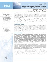 Fiberweb plc Profile Nonwovens Company Profiles - RISI