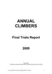 ANNUAL CLIMBERS - Royal Horticultural Society