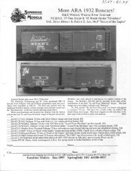 1932 ARA boxcars - Sunshine Models HO scale resin freight car kits