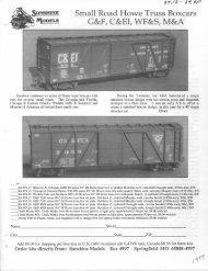 500-599 series Howe truss boxcars - Sunshine Models HO scale ...