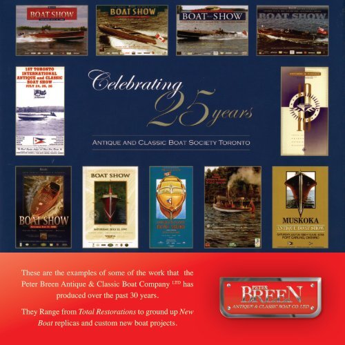 Celebrating 25 Years: Antique and Classic Boat ... - Breen Boats.com