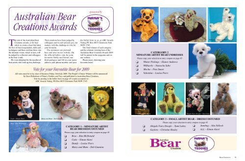 2009 Australian Bear Creations Awards