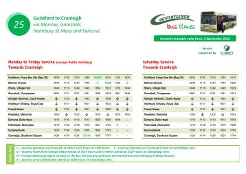 bus times - Countryliner Coaches