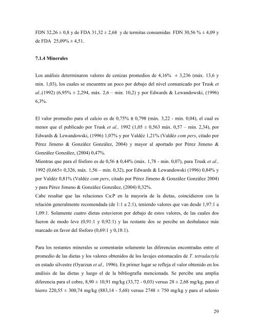 Formulación y evaluación de dietas de osos hormigueros gigantes ...