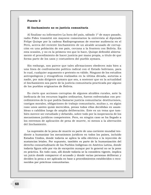 Derechos Indígenas Derechos Indígenas - Fondo Indígena