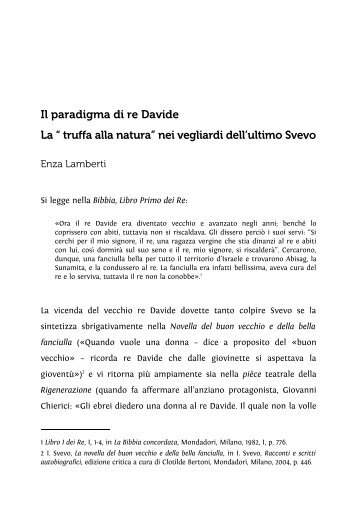 Il paradigma di re Davide La - Associazione degli Italianisti Italiani