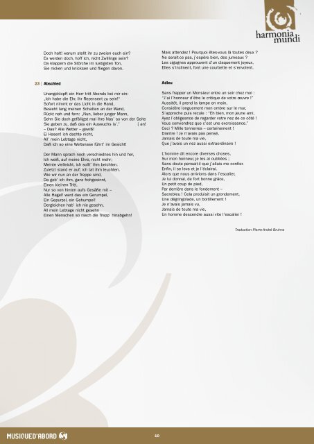 Voir le texte de présentation complet (pdf) - Harmonia Mundi