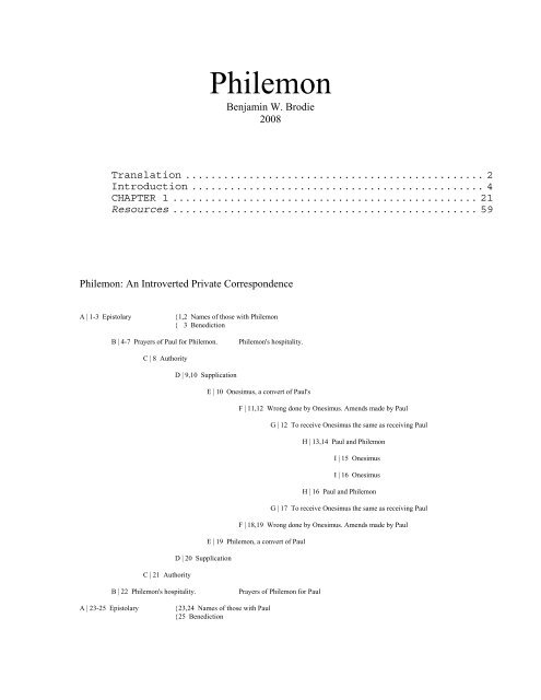 Xxx Gcnon - Philemon - Verse-by-Verse Biblical Exegesis