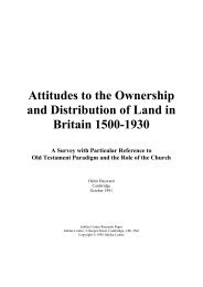Attitudes to the Ownership and Distribution of Land ... - Jubilee Centre