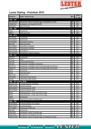 Preisliste 2010 - Tuner.ch