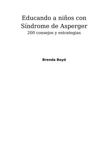 Educando a niños con Síndrome de Asperger