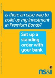 Premium Bonds Standing order application form - National Savings ...