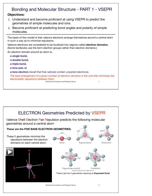 Chapter 9 - VSEPR