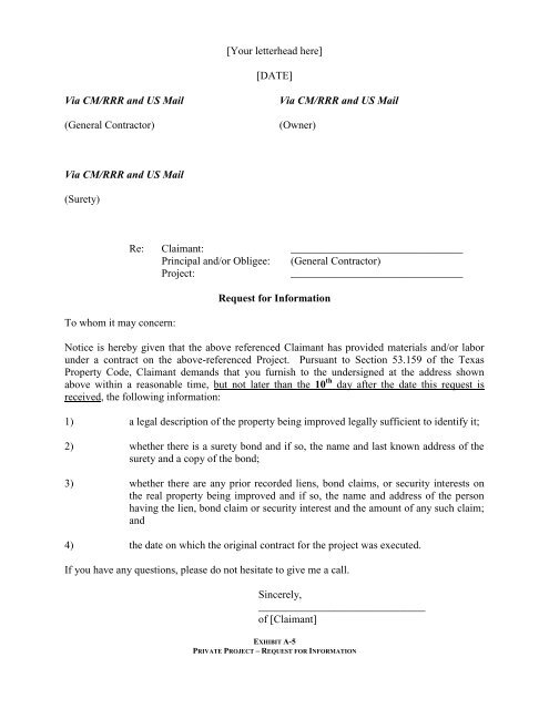 Texas Mechanics Lien Deadline Chart