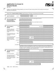 application to invest in Income Bonds - National Savings and ...