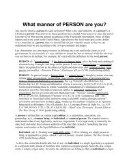 What manner of PERSON are you? - Freedom School