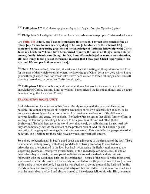 Philippians - Verse-by-Verse Biblical Exegesis