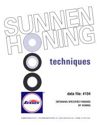 Sunnen Honing Stone Y72-A57