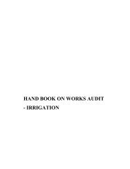 HAND BOOK ON WORKS AUDIT - IRRIGATION