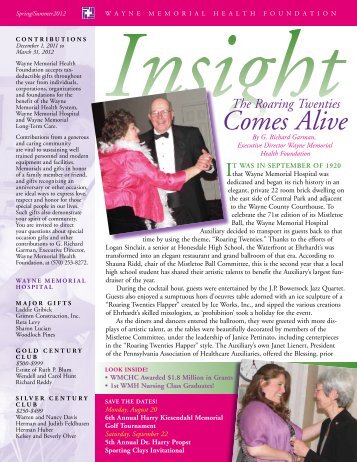 Insight Spring2012.pdf - Wayne Memorial Health System